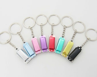 Mini Harmonica Key Ring, Men's or Women's Working Harmonica Keyring, Mini Harmonica Key Ring, 4 Hole 8 Tone Harmonica Key Ring