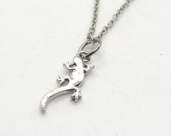 Lizard Charm Pendant, Lizard Charm Necklace, Men's Necklace, Woman's Jewelry, Necklace for Men, Women's Jewelry, Layered Charms