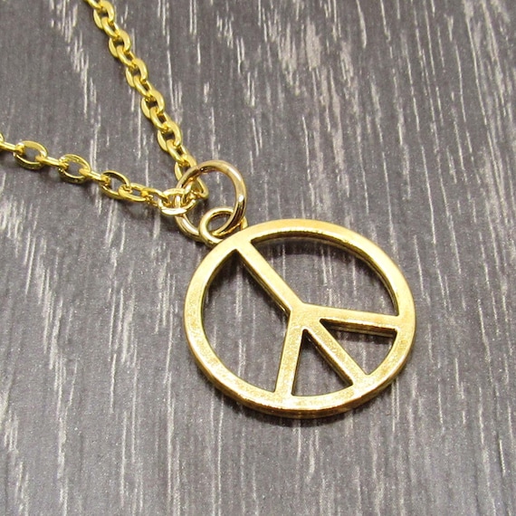 Buy 2 Pcs Handmade Adjustable Love Peace Sign Hippie Pendant Necklace Peace  Symbol Necklace Vintage Rope Chain Resin Weave Jewelry at Amazon.in