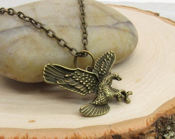 Eagle Pendant Necklace, Eagle Jewelry, American Eagle, Nature Necklace, Tribal Necklace, Eagle Pendant, Necklace for Men, Men's Necklace