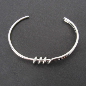 Stainless Steel Open Cuff Braided Wire Bracelet, 304 Hypo Allergenic ...