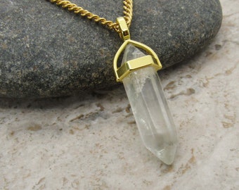 Natural Pale Green Fluorite Gemstone Pendant, Men's Necklace, Fluorite Gemstone Necklace, Green Fluorite Healing Gemstone, Woman's Necklace