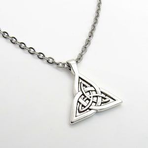 Celtic Trinity Knot Pendant Necklace, Celtic Knot Necklace, Trinity Knot Charm, Celtic Knot Jewelry, Men&#39;s Necklace, Women&#39;s Necklace