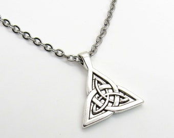 Celtic Trinity Knot Pendant Necklace, Celtic Knot Necklace, Trinity Knot Charm, Celtic Knot Jewelry, Men's Necklace, Women's Necklace