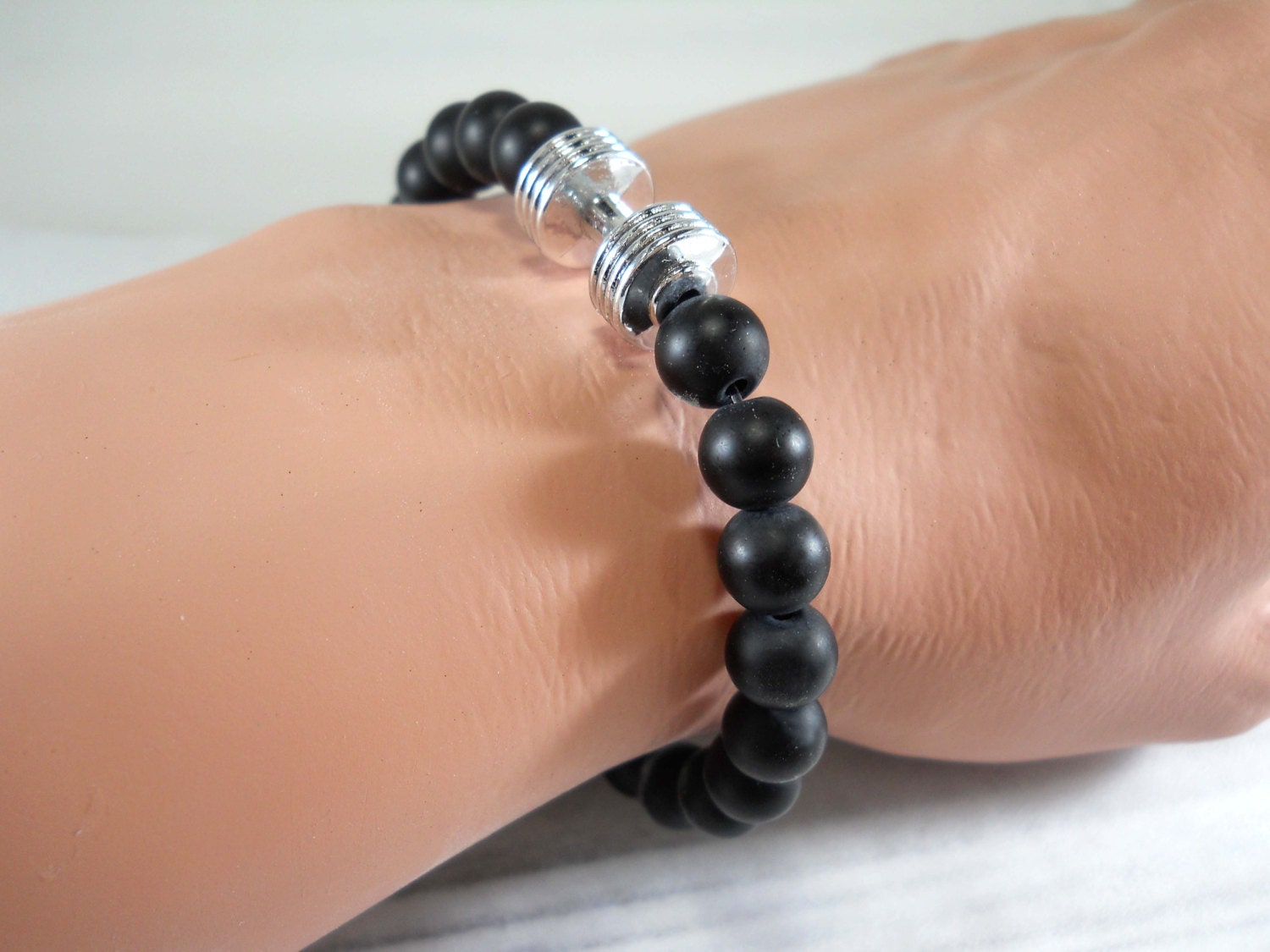 Lava Stone Dumbbell Bracelets – AlphaLiftsFitness