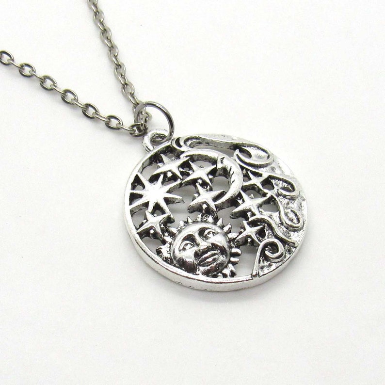 Woman/'s Necklace Sun Moon Stars Pendant Necklace Celestial Necklace Necklace for Women Men/'s Necklace