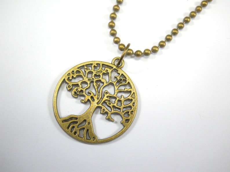 Tree Of Life Pendant Necklace, Tree Of Life Charm, Nature Necklace, Tree Charm, Gift for Women, Women's Necklace, Men's Necklace image 3