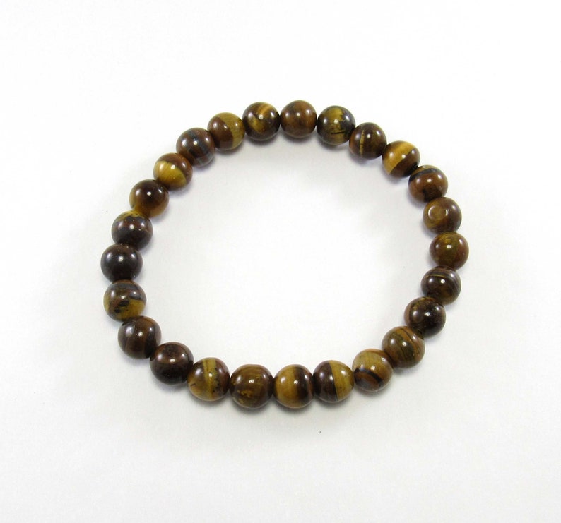 Gift for Men 8mm Beads Men/'s Jewelry Men/'s Bracelet Tiger/'s Eye Chakra Bracelet Elastic Cord Women/'s Bracelet