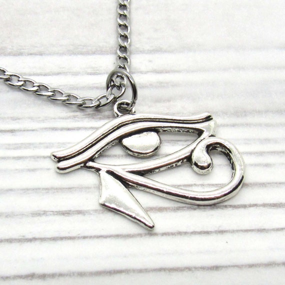 Eye of Horus Pendant Necklace Stainless Steel Egyptian Protection Amulet  Symbol | eBay