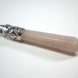 Rose Quartz Gemstone Pendant Necklace, Large Rose Quartz Pendant, Chakra Necklace, Healing Gemstone, Rose Quartz Gemstone, Women&#39;s Necklace