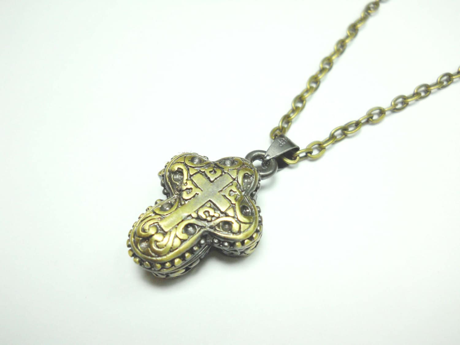 Cross Wish Box Necklace, Cross Pill Box Necklace, Stash Box Cross Wish Box Necklace, Cross Pill Box Necklace, Stash Box
