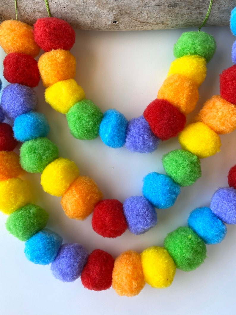 Fluffy Rainbow Wall Hanging