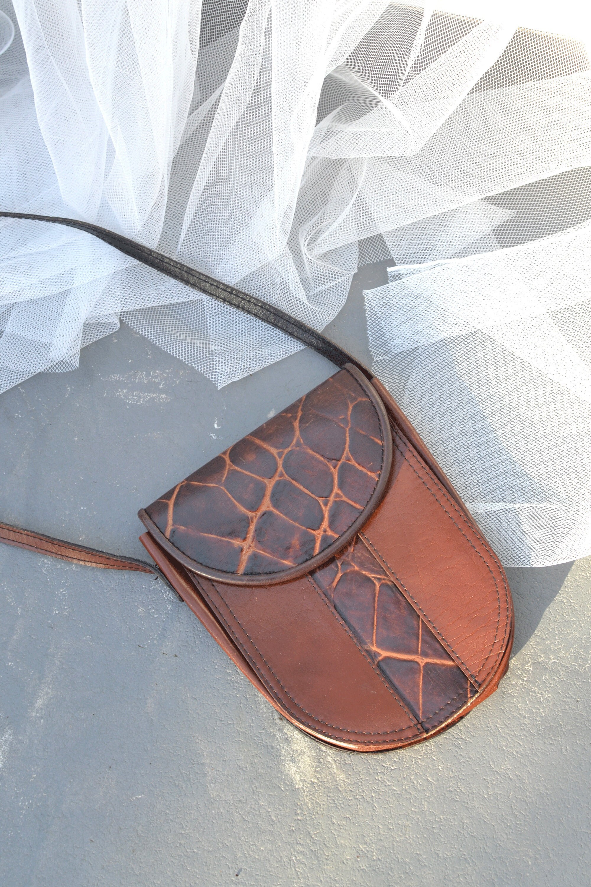 Mock croc leather clearance handbags