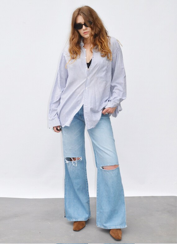 Vintage 80/'s Oversized SequinTrophy Shirt