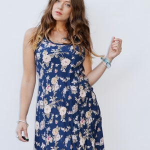 Vintage 90's Floral Print Slip Dress image 8