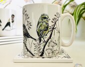 British Birds Mug - Bird Gift - Woodland Nature Homeware - Nature Kitchen - Gifts for Tea Lovers - Robin - Greenfinch - Chaffinch - Dunnock