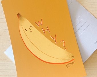 Why Banana Mini Print / Postcard