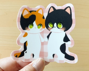 Kitty Besties Waterproof Vinyl Sticker