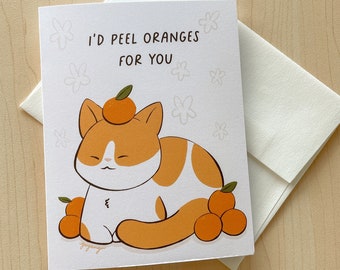 Orange Peel - Valentines / Anniversary / Friendship Greeting Card