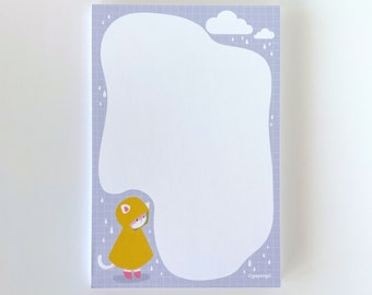 Rainy Cat Notepad - Memo Pad