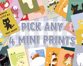 Mini Print Set (Pick 4) - Mini Print / Postcard