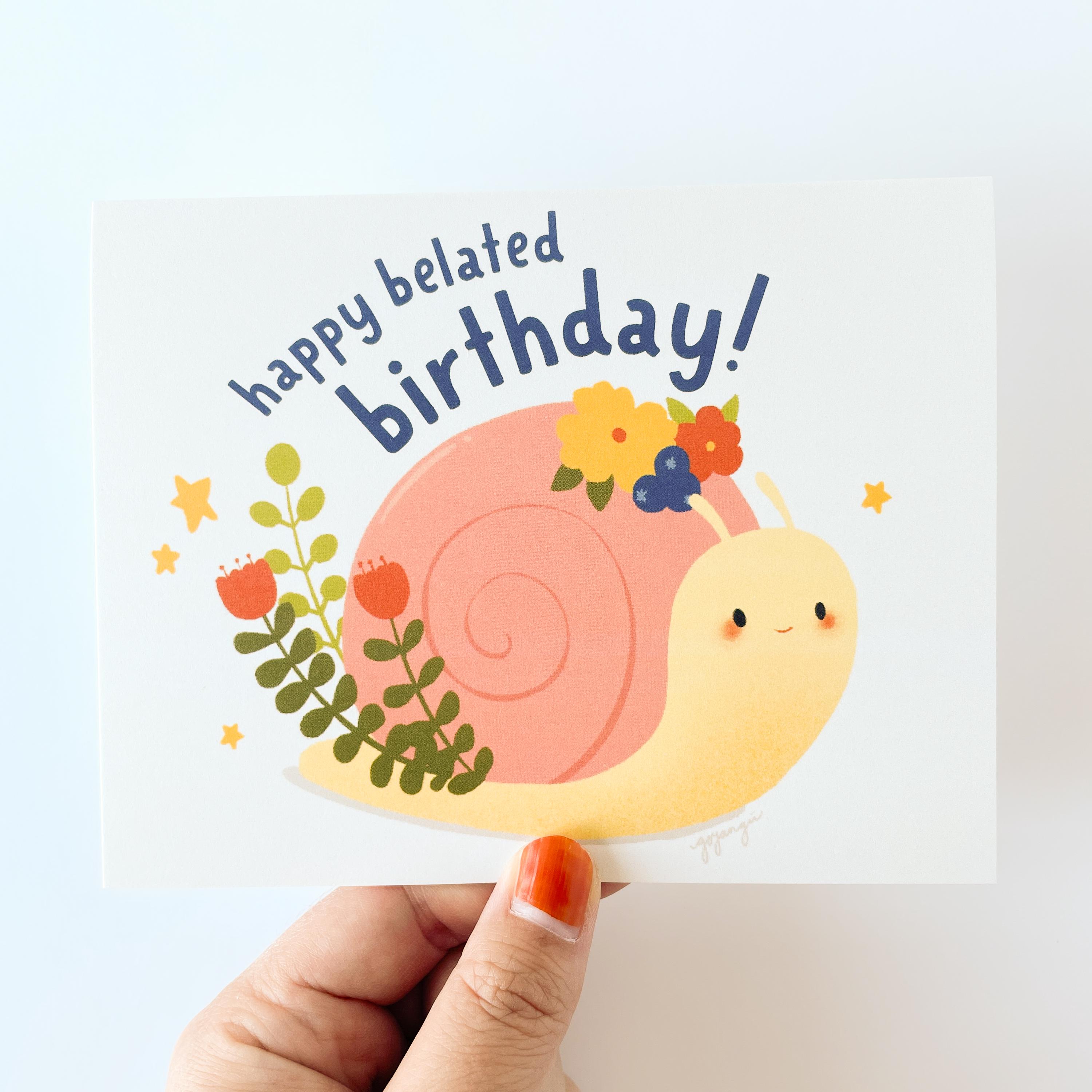 White Cotton Cards – Handgefertigte ‚Happy Birthday‘ Karte Gestreift, Mit Umschlag
