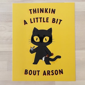 Arson Cat 8&quot; x 10&quot; Art Print