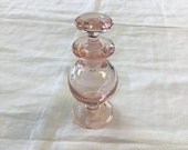 Pink Glass Perfume Bottle, Amphora Shaped, Made In C.1930 39 s
