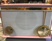 1950-60s Pink Working Electric AM Radio With New Tubes Motorola Model A16P