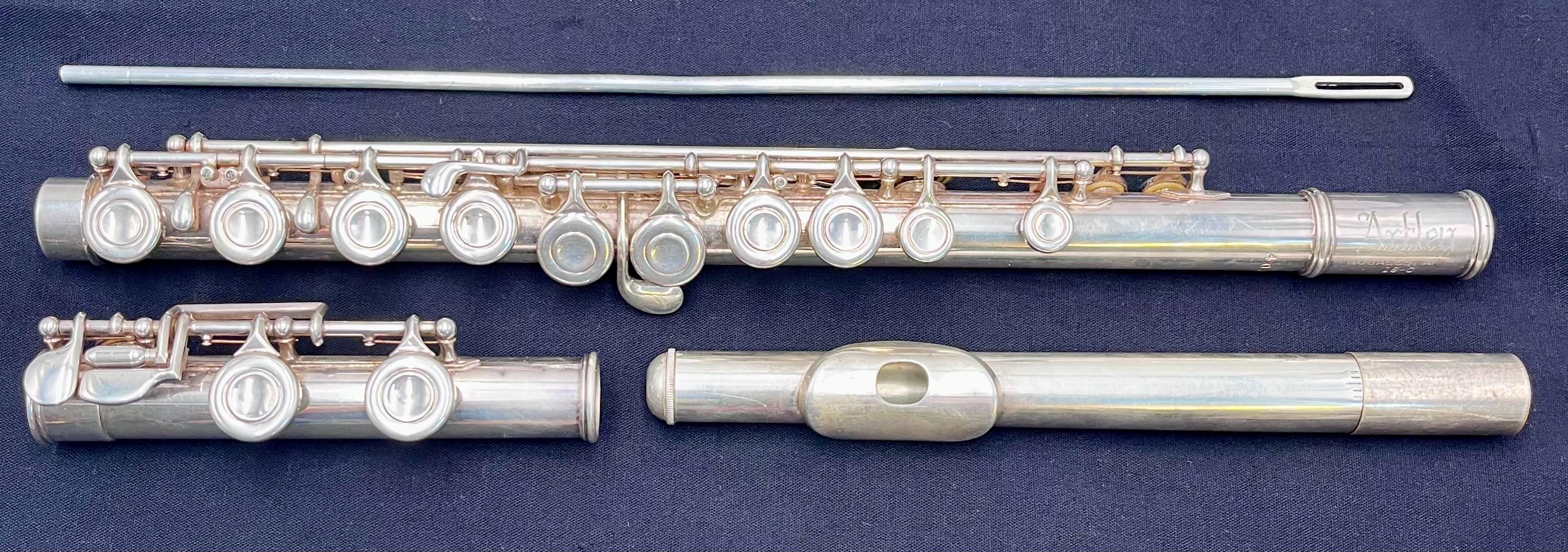 Nickel Plated Artley Flute in Case 18-0 C. 1960-70's - Etsy