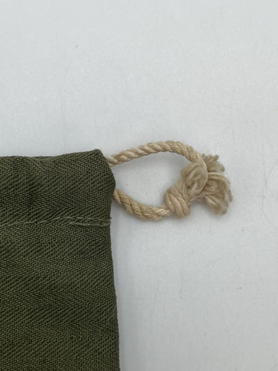 US Army Eagle Green Canvas Draw String Personal B… - image 4