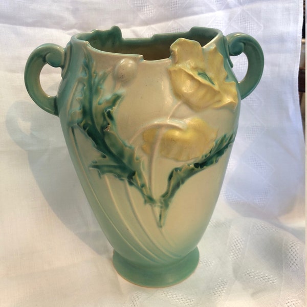 Roseville Pottery Vase "Poppy" Mold #875