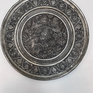 1920's Metalware Persian Folk Art Tray/plaque - Etsy
