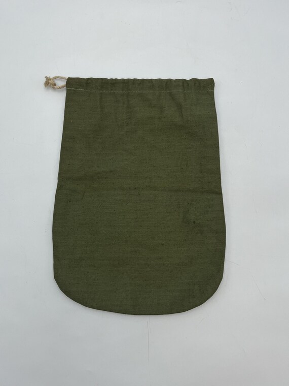 US Army Eagle Green Canvas Draw String Personal B… - image 7