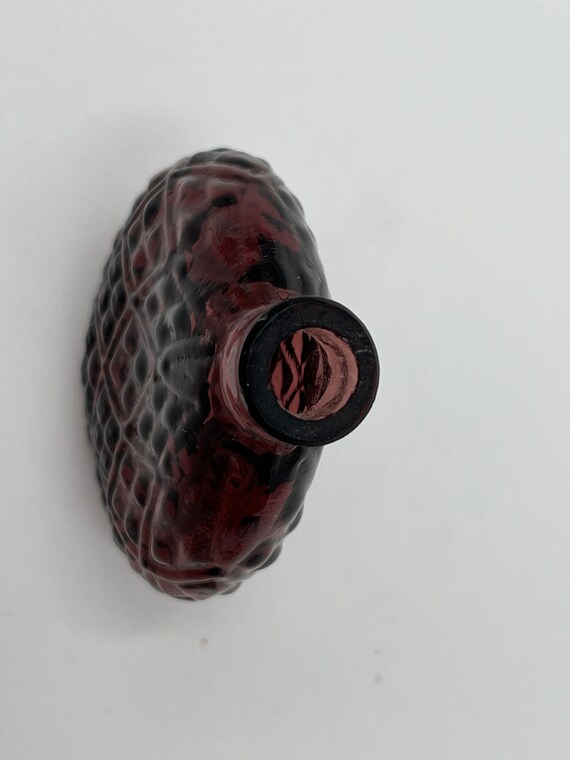 Perfume Bottle, Amethyst, Blown Glass, Diamond Pa… - image 9