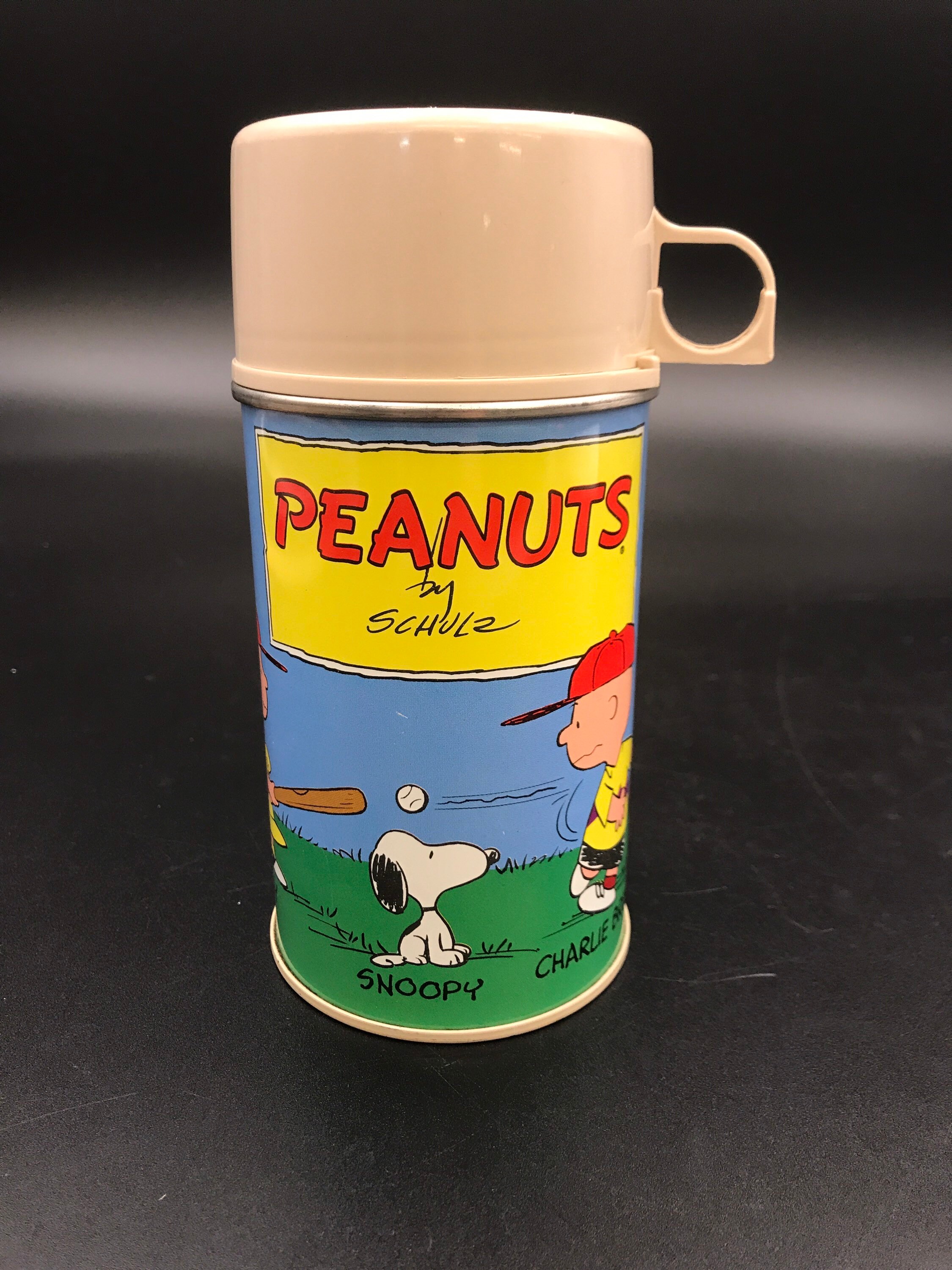Peanuts Thermos Snoopy and Charlie Brown by Charles Schulz - Etsy