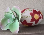 Handmade Glazed Upside Down Flowers Ceramic Air Plant Vase, Hanging vase, planter, air plant holder Signed
