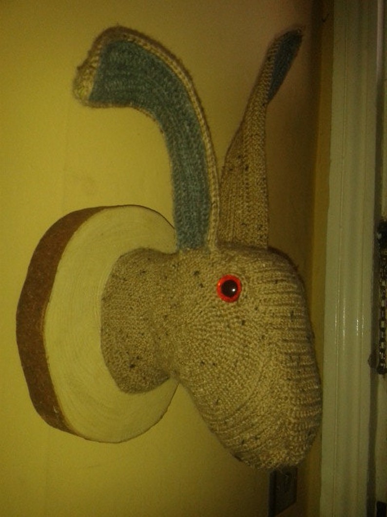 TAXIDERMY STYLE HARE pdf crochet pattern image 1