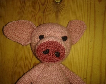 PIG SOFT TOY pdf crochet pattern.