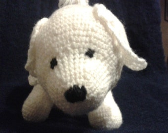 BICHON FRISE dog soft toy pdf crochet pattern