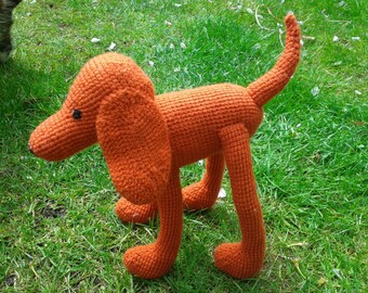 IRISH RED SETTER Dog soft toy pdf crochet pattern