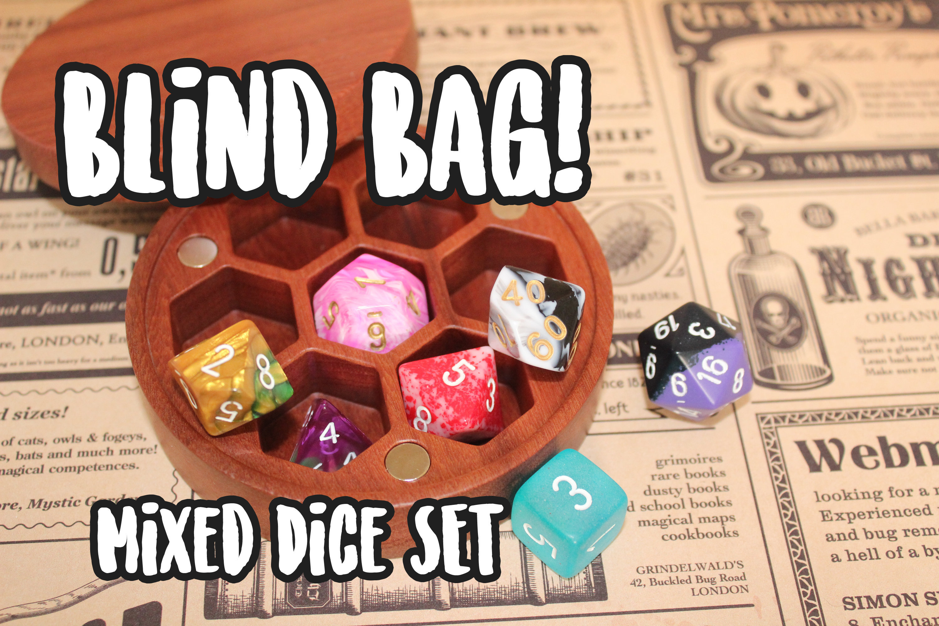 Mixed Blind Bag - 7 set dnd polyhedral dice for D&D - Dungeons and Dr…