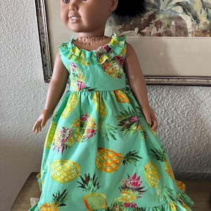 Hawaiian Sun Dress for 18 inch doll