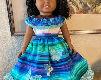 Fiesta skirt and camisa for 18" Doll
