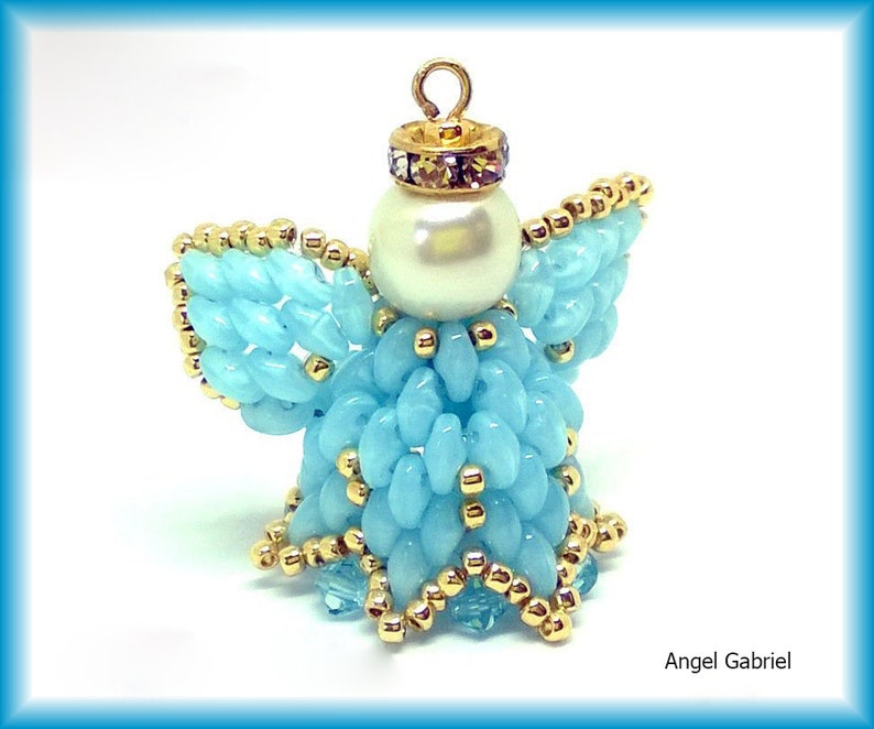 Tutorial Angelo di perline con superduo by Rosina Ottolini Angel Gabriel