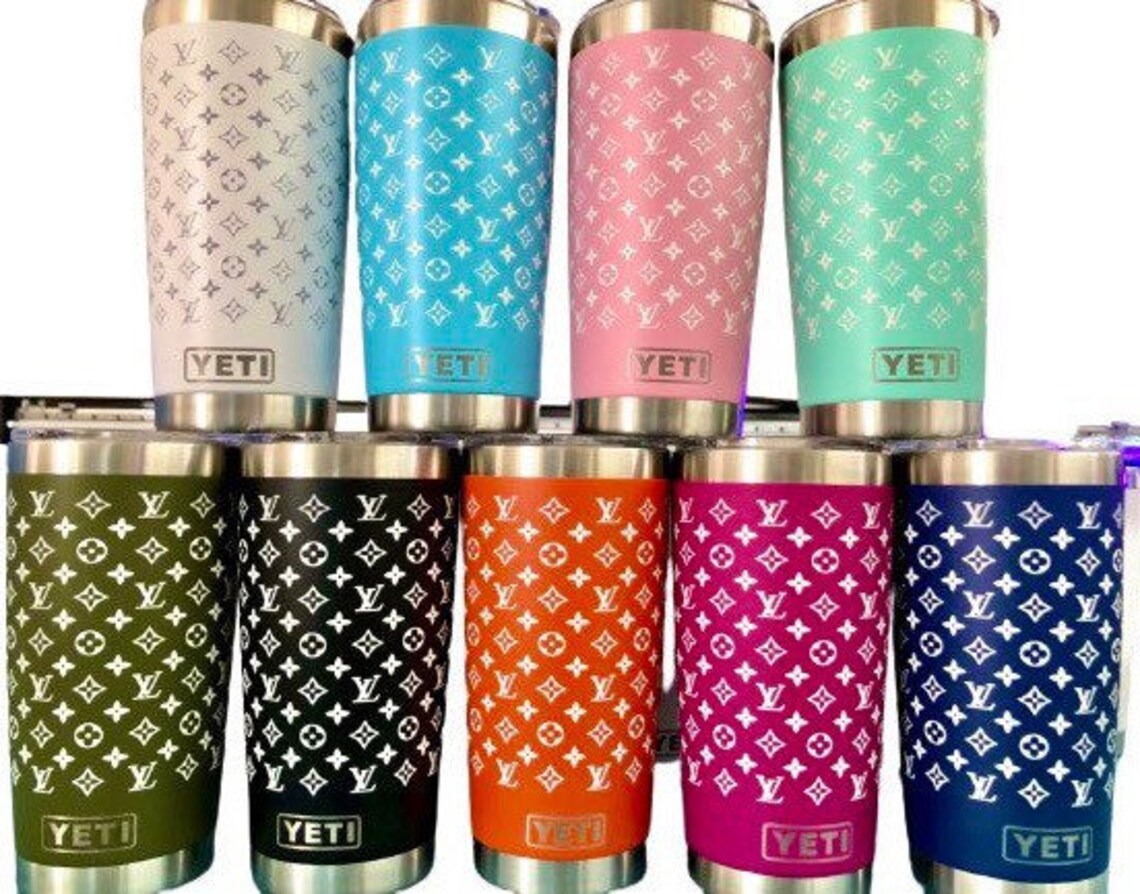 Insulated Tumbler Cup 20 oz. LV Yeti Stainless Steel Louis Etsy