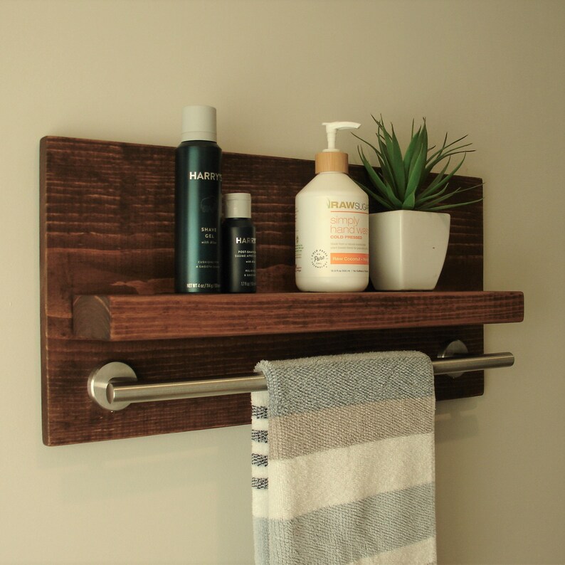 Rustic Bathroom Shelf Etsy Everything Bathroom
