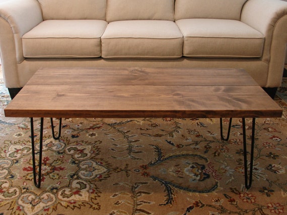 Mid-Century Rustic Coffee Table | Etsy