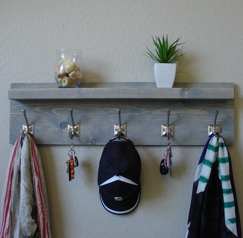 navy coat rack