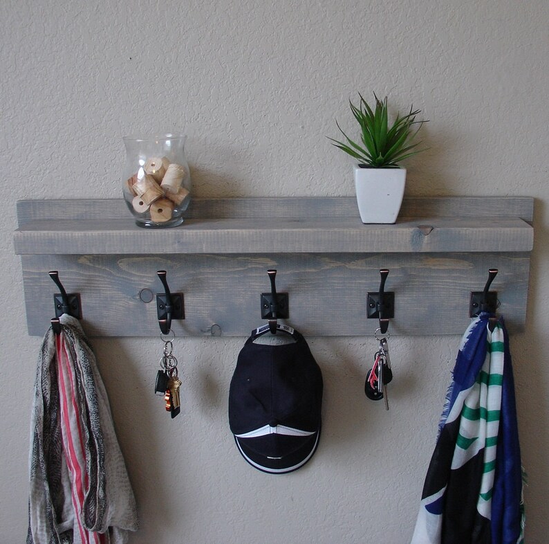 Maiselle Coat Rack with Floating Shelf Etsy
